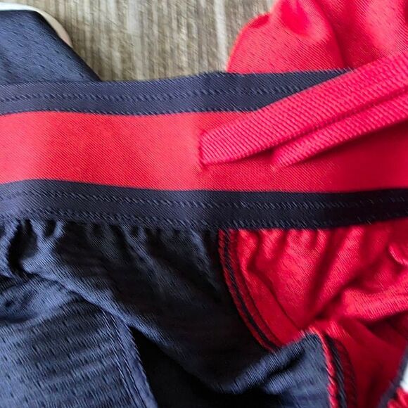 Under Armour Project Rock USA Flag Gym Training Shorts Men's M Red Blue Gold UA - Picture 12 of 12